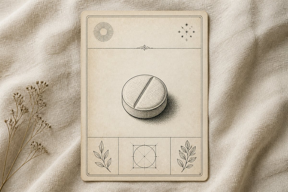 Propecia 1 mg daily tablet on an almanac leaf