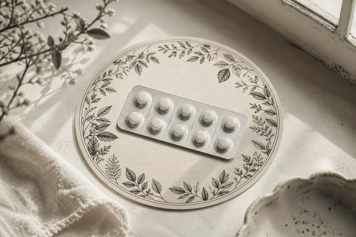 Stromectol 3 mg tablets next to a 150 mcg/kg weight line